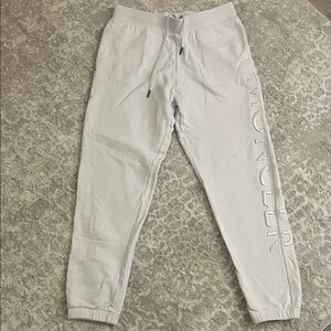 Moncler Gray Sweatpants with Logo